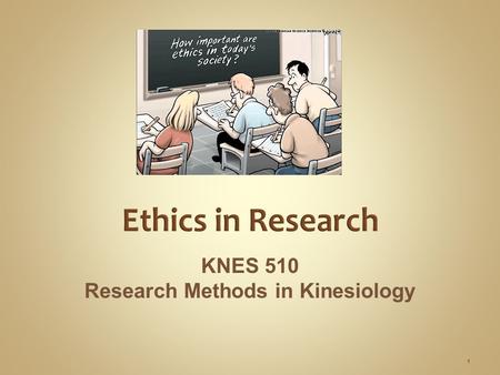 KNES 510 Research Methods in Kinesiology