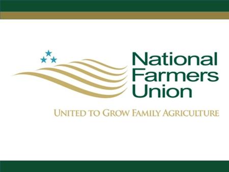 The Farm Bill is Done! Hearings were first held in Spring 2011 Nine votes were taken in the House, Senate, or in committees This farm bill was the first.