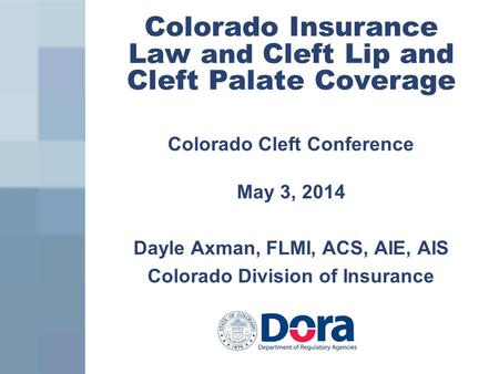 Colorado Insurance Law and Cleft Lip and Cleft Palate Coverage