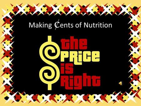 Making ¢ ents of Nutrition. Dr. Barb Struempler Dr. Sondra M. Parmer Alabama Cooperative Extension System Auburn University.