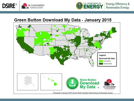 What is Green Button All About? Making metered data available to consumers. All electric users have meters that are used to measure how much energy.