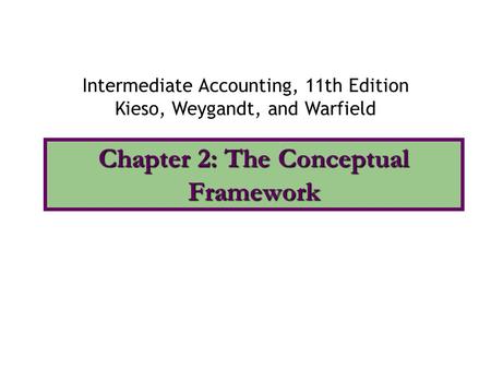 Chapter 2: The Conceptual Framework