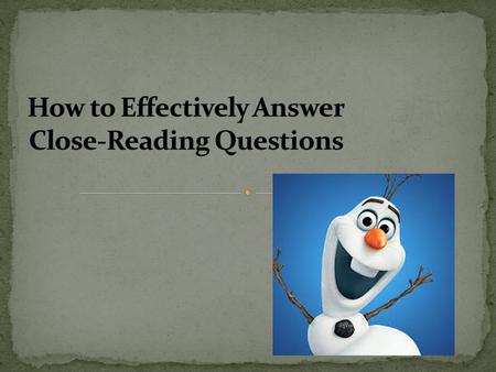 As you focus during today’s lesson, keep your learning target in mind. I will be able to analyze question-answer relationships to effectively answer SOL-formatted.