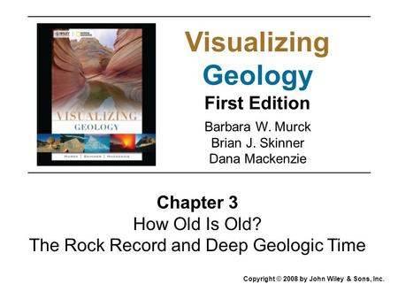 The Rock Record and Deep Geologic Time