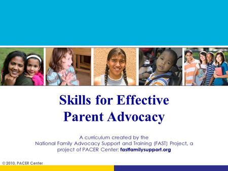 Skills for Effective Parent Advocacy