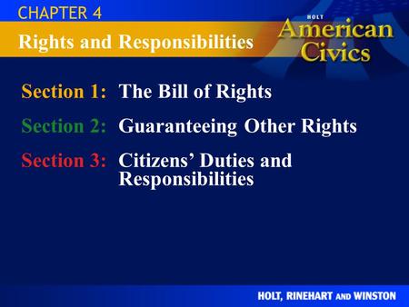 Rights and Responsibilities