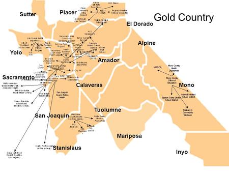 Gold Country Alpine Mono Placer San Joaquin Yolo Sacramento El Dorado Stanislaus Mariposa Inyo Tuolumne Calaveras Sutter Amador Sacramento Hunger Commission.