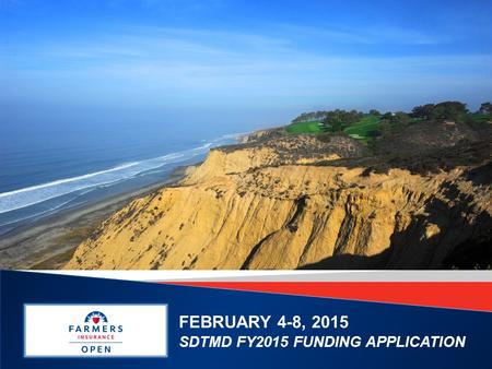 FEBRUARY 4-8, 2015 SDTMD FY2015 FUNDING APPLICATION.