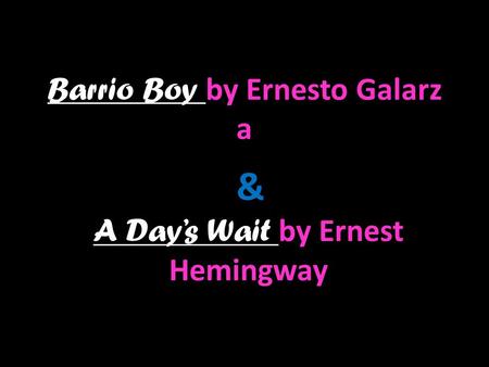 Barrio Boy by Ernesto Galarza