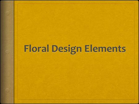 Floral Design Elements