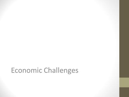 Economic Challenges. Determining the Unemployment Rate A nation’s unemployment rate is an important indicator of the health of the economy. The Bureau.