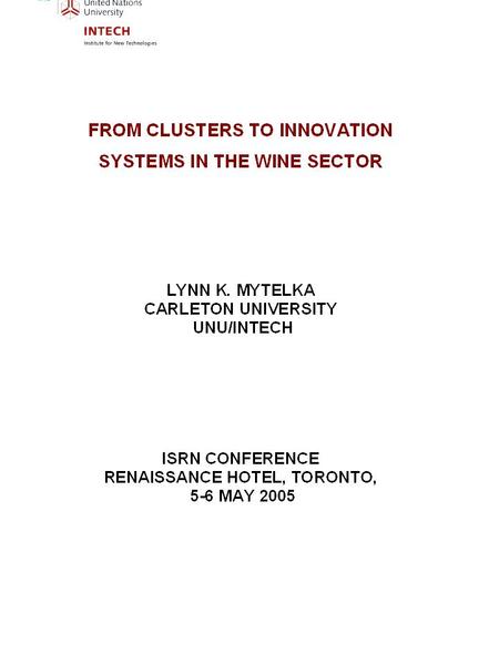 Clone development Rootstock development Virus diagnostics Canopy management Irrigation and drainage Climate controls/ monitoring Vineyard software management.