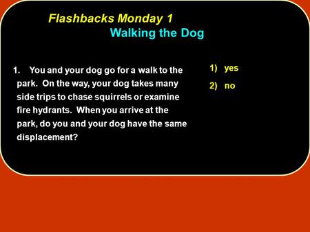 Flashbacks Monday 1 Walking the Dog