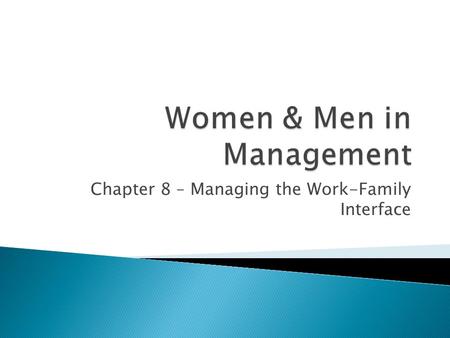 Women & Men in Management