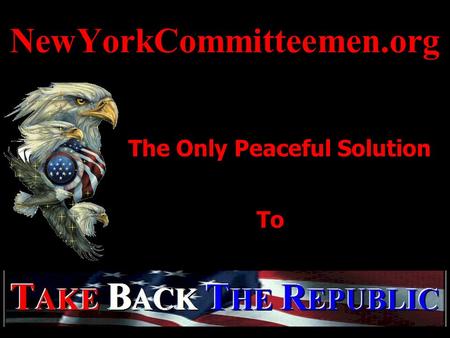 NewYorkCommitteemen.org The Only Peaceful Solution To.