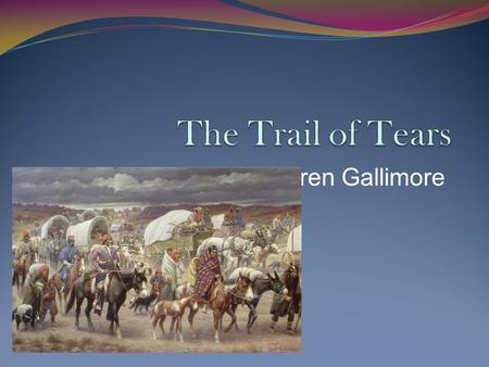 Loren Gallimore. Andrew Jackson was elected in 1829 and served for two terms. He was well known for his hatred towards the Indians and he acted quickly.