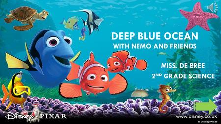 DEEP BLUE OCEAN WITH NEMO AND FRIENDS MISS. DE BREE 2 ND GRADE SCIENCE.