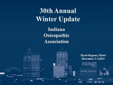 30th Annual Winter Update