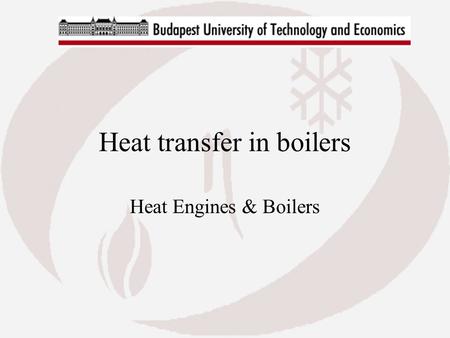 Heat transfer in boilers