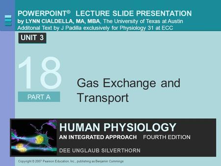 Gas Exchange and Transport