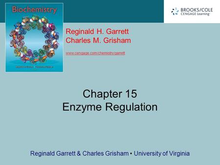 Chapter 15 Enzyme Regulation