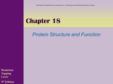 Protein Structure and Function