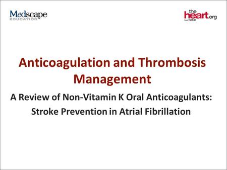 Anticoagulation and Thrombosis Management