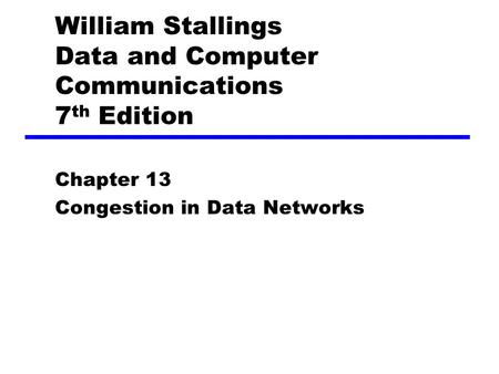 William Stallings Data and Computer Communications 7th Edition