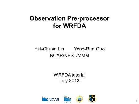 Observation Pre-processor for WRFDA