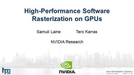 High-Performance Software