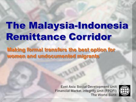 The Malaysia-Indonesia Remittance Corridor