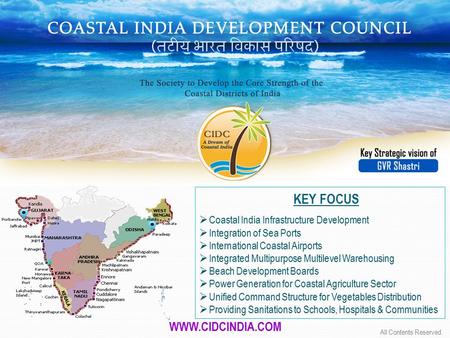 KEY FOCUS  Coastal India Infrastructure Development