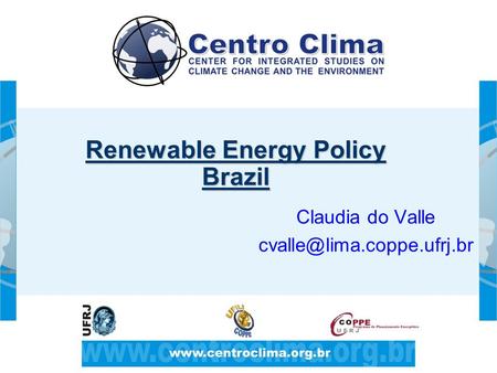 Renewable Energy Policy Brazil