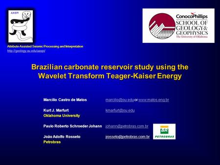 AASPI Attribute-Assisted Seismic Processing and Interpretation 