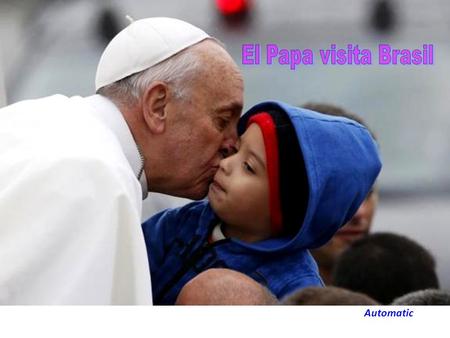 Automatic Nuns, and a priest, take pictures as Pope Francis arrives at Sao Joaquim Palace in Rio de Janeiro, July 26, 2013.