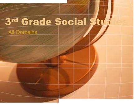 3 rd Grade Social Studies All Domains. 1. Why is a book about stars and our solar system found in the nonfiction part of the library? A. It lists facts.