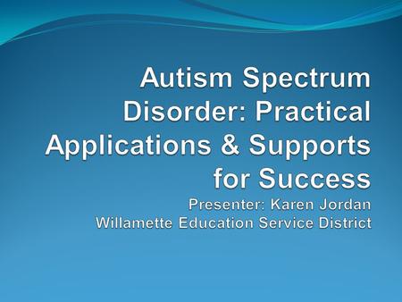 ONCE THOUGHT TO BE RARE, AUTISM IS NOW KNOWN TO BE ONE OF THE MOST COMMON OF THE DEVELOPMENTAL DISORDERS. JOURNAL OF AUTISM AND DEVELOPMENTAL DISORDERS.