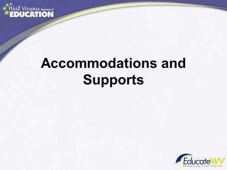 Accommodations and Supports. Student Data Profile Parental Input: Karen’s father participated by telephone in the parent- teacher conference. He was happy.