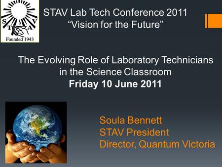 Soula Bennett STAV President Director, Quantum Victoria