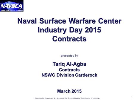 Naval Surface Warfare Center NSWC Division Carderock