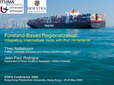 Content PORT REGIONALIZATION REVISITED