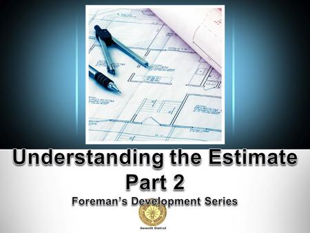 Objectives In the 1 st half of this Module we’re going to cover: The computerized estimating process. How a Contractor comes up with his Material Costs.