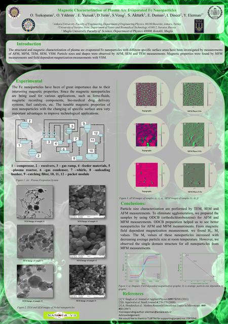 Introduction The structural and magnetic characterization of plasma arc evaporated Fe nanoparticles with different specific surface areas have been investigated.