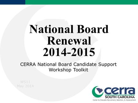 National Board Renewal