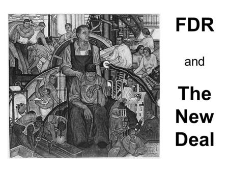 FDR and The New Deal. Franklin D. Roosevelt Came from one of the wealthiest families in the country Cousin of Theodore (Teddy) Roosevelt (26 th president)