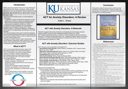 Introduction With a one-year prevalence rate of 13.1% for adults aged 18-54 (Narrow, Rae, Robins, and Regier, 2002), anxiety disorders are the most widespread.