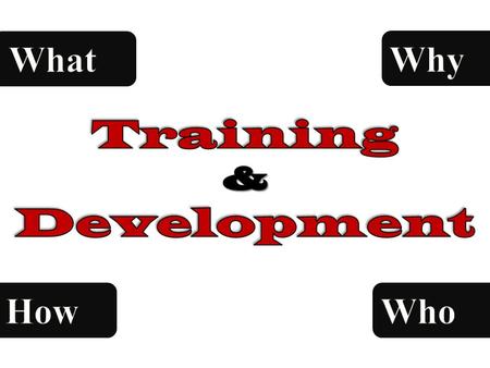 Training People acquire Knowledge Skills Abilities to perform jobs or developing additional skills { { Traditional Training Evaluated on No. of Programs.