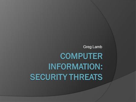 Greg Lamb. Introduction It is clear that we as consumers and entrepreneurs cannot expect complete privacy when discussing business matters. However… There.