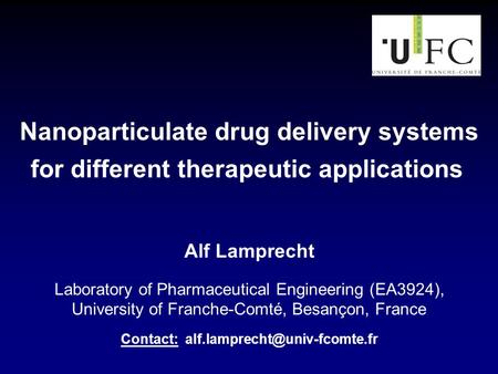 Nanoparticulate drug delivery systems