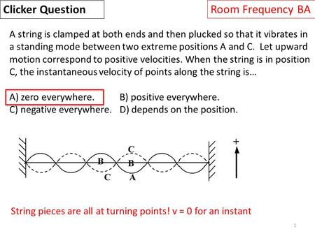 Clicker Question Room Frequency BA